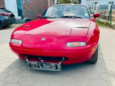 Usata Mazda MX5 90 CV (66 kW) 1998 Rosso Cabrio