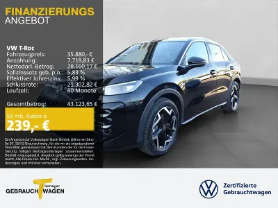 Ny VW T-Roc R-line 150 HK (110 kW) 2026 Sort SUV