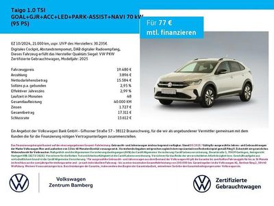 Gebraucht VW Taigo Goal 95 PS (69 kW) 2024 Silber SUV