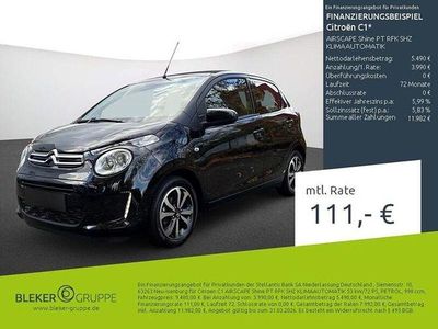 Gebraucht Citroën C1 Shine 72 PS (52 kW) 2021 Metallicschwarze lackierung/metallic klarlack Kleinwagen