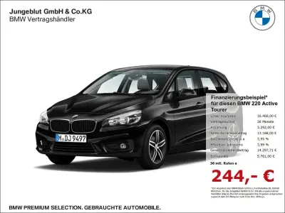 Gebraucht BMW 220 Active Tourer Sport Line 192 PS (141 kW) 2017 Schwarz Van / Kleinbus
