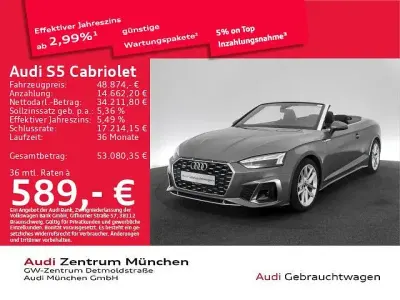 Gebraucht Audi S5 Cabriolet Ambiente 354 PS (260 kW) 2024 Chronosgrau metallic Cabrio