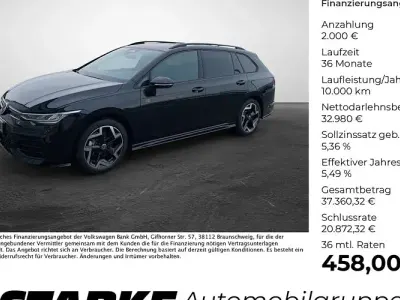 Neu VW Golf VIII R-line 150 PS (110 kW) 2026 Schwarz (grenadillschwarz metallic) Kombi