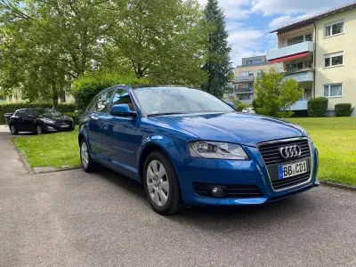 Gebraucht Audi A3 Attraction 102 PS (75 kW) 2008 Blau Kleinwagen