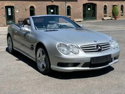 Gebraucht Mercedes SL55 AMG AMG 500 PS (367 kW) 2003 Brillantsilbermetallic Cabrio