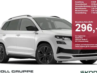 Neu Skoda Karoq SportLine 190 PS (139 kW) 2026 Weiß SUV
