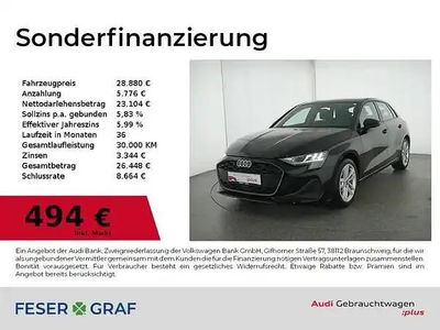 Gebraucht Audi A3 Ambiente 150 PS (110 kW) 2025 Brillantschwarz Limousine