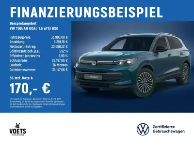 Gebraucht VW Tiguan Goal 150 PS (110 kW) 2025 Blau SUV