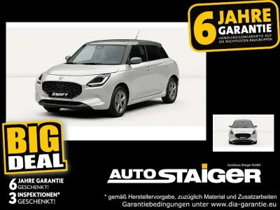 Neu Suzuki Swift Comfort+ 83 PS (61 kW) 2025 Pure white pearl metallic Kleinwagen