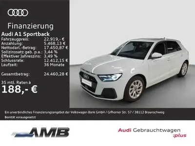 Gebraucht Audi A1 Sportback Advanced Plus 116 PS (85 kW) 2025 Gletscherweiß metallic Kleinwagen