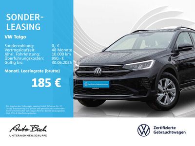 Gebraucht VW Taigo Life 95 PS (69 kW) 2024 Schwarz (deep black perleffekt) SUV