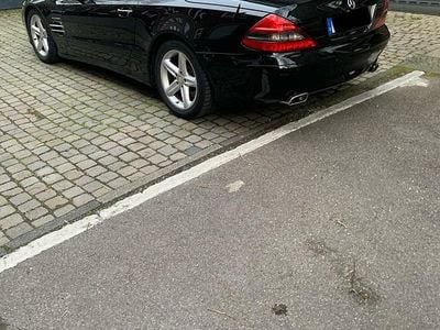 Usata Mercedes SL350 272 CV (200 kW) 2007 Nero Cabrio
