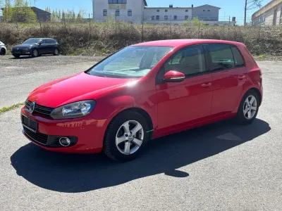 Usata VW Golf VI Highline 122 CV (89 kW) 2009 Rosso Utilitaria