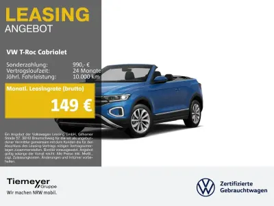 Gebraucht VW T-Roc Cabriolet Style 150 PS (110 kW) 2025 Blau Cabrio