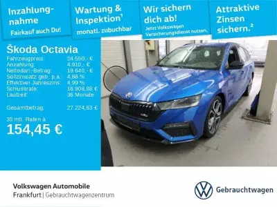 Gebraucht Skoda Octavia RS 200 PS (147 kW) 2022 Raceblau metallic Kombi