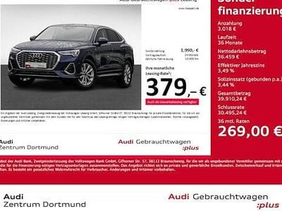 Blau Gebraucht 2025 Audi Q3 Sportback S-Line SUV | 39.477 € (Superpreis)