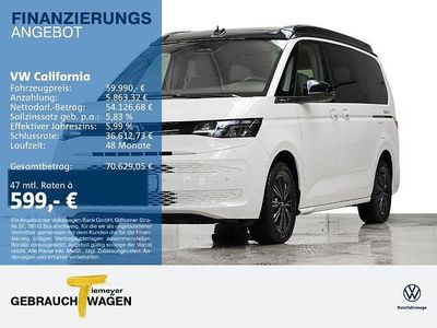 Neu VW California Beach 150 PS (110 kW) 2026 Weiß Van