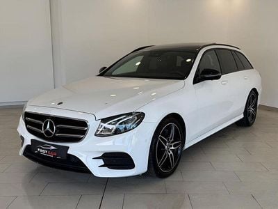 Usata Mercedes E220 AMG line 194 CV (142 kW) 2017 Bianco Berlina
