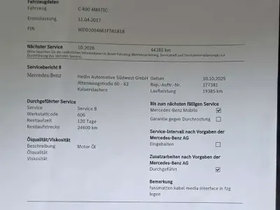 Gebraucht Mercedes C400 AMG line 333 PS (244 kW) 2017 Cabrio