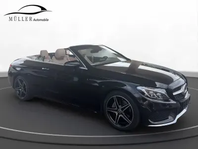 Gebraucht Mercedes C200 AMG line 184 PS (135 kW) 2018 Schwarz Cabrio