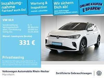 Gebraucht VW ID.4 GTX 219 kW (299 PS) 2022 Weiß (gletscherweiß metallic) SUV