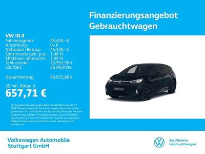 Gebraucht VW ID.3 GTX 239 kW (326 PS) 2025 Schwarz Kleinwagen