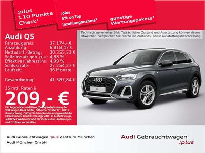 Gebraucht Audi Q5 S-Line 204 PS (150 kW) 2022 Daytonagrau perleffekt SUV
