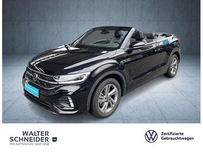 Gebraucht VW T-Roc Cabriolet R-line 150 PS (110 kW) 2025 Deep black perleffekt (metallic) Cabrio