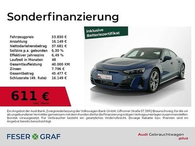 Ascariblau metallic Gebraucht 2023 Audi e-tron GT quattro Ambiente Limousine | 53.830 € (Superpreis)