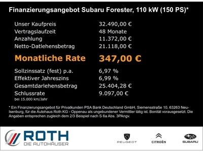 gebraucht Subaru Forester 2.0ie Lineartronic Platinum AHK Navi Leder LED Sitzheizung