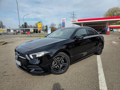 Schwarz Gebraucht 2021 Mercedes A250 AMG line Limousine | 24.850 € (Guter Preis)