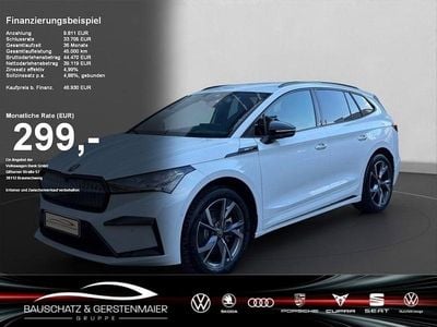 Weiss Gebraucht 2024 Skoda Enyaq iV SportLine SUV | 48.930 € (Teuer)
