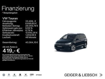 Gebraucht VW Touran Goal 150 PS (110 kW) 2025 Grenadillschwarz metallic Van / Kleinbus