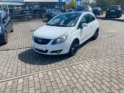 Gebraucht Opel Corsa Color Edition 101 PS (74 kW) 2010 Weiß Kleinwagen