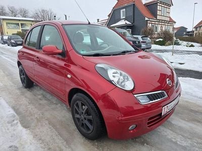 Gebraucht Nissan Micra Acenta 80 PS (58 kW) 2008 Rot Kleinwagen