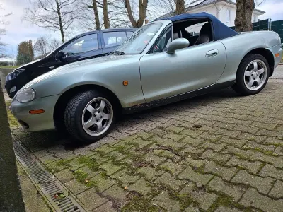 Gebraucht Mazda MX5 110 PS (80 kW) 2003 Silber Cabrio