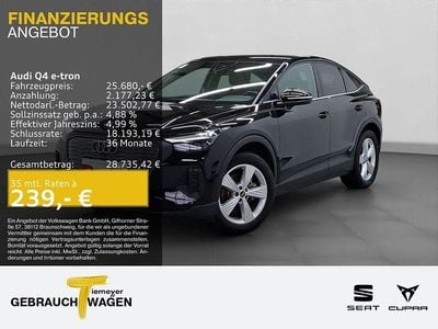 Gebraucht Audi Q4 Sportback e-tron Design 125 kW (170 PS) 2023 Schwarz SUV