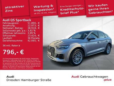Gebraucht Audi Q5 Sportback Ambiente 204 PS (150 kW) 2024 Florettsilber metallic SUV