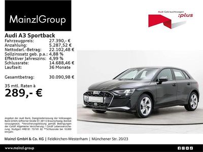 Gebraucht Audi A3 Advanced Plus 116 PS (85 kW) 2025 Mythosschwarz metallic Limousine