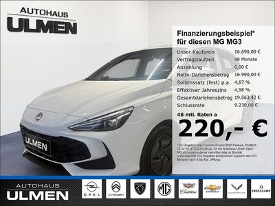 Weiss Neu 2025 MG MG3 Kleinwagen | 15.999 € (Fairer Preis)