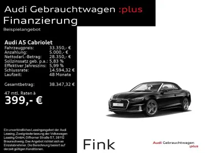 Gebraucht Audi A5 Cabriolet Advanced Plus 204 PS (150 kW) 2022 Schwarz Cabrio