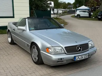 Brugt Mercedes SL320 230 HK (169 kW) 1994 Sølv Cabriolet