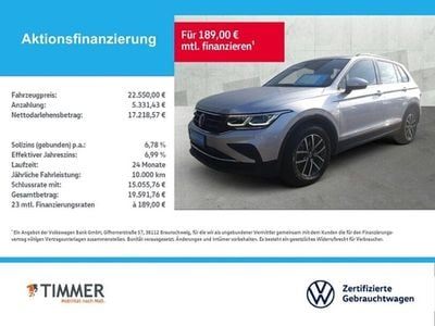 Usata VW Tiguan Life 150 CV (110 kW) 2021 Argento SUV