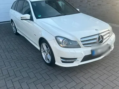 Brugt Mercedes C200 AMG line 136 HK (100 kW) 2011 Hvid Stationcar