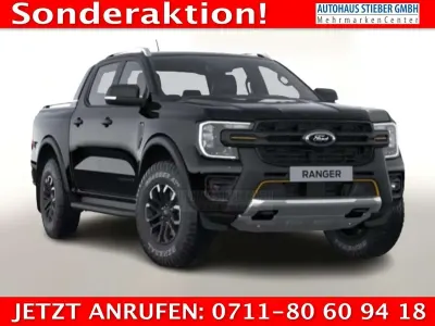 Ny Ford Ranger Wildtrack 205 HK (150 kW) 2026 Sort Pickup / Ladvogn
