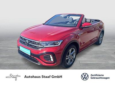 Second-hand VW T-Roc Cabriolet R-line 150 CP (110 kW) 2022 Roșu Cabrio
