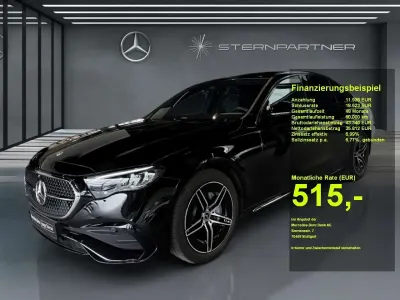 Gebraucht Mercedes E200 AMG 204 PS (150 kW) 2024 Metalliclack obsidianschwarz Limousine