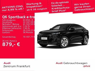 Gebraucht Audi Q6 Sportback e-tron Performance 225 kW (306 PS) 2025 Mythosschwarz metallic SUV