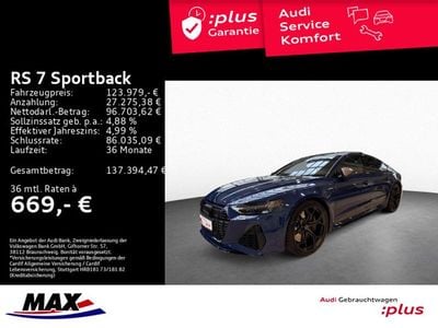 Usado Audi RS7 Performance 630 HP (463 kW) 2025 Azul Citadino