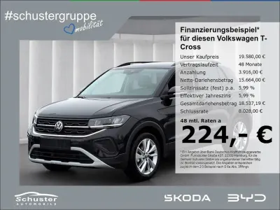 Gebraucht VW T-Cross Goal 95 PS (69 kW) 2025 Schwarz SUV